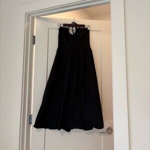 Oak & Fort Black Halter Dress